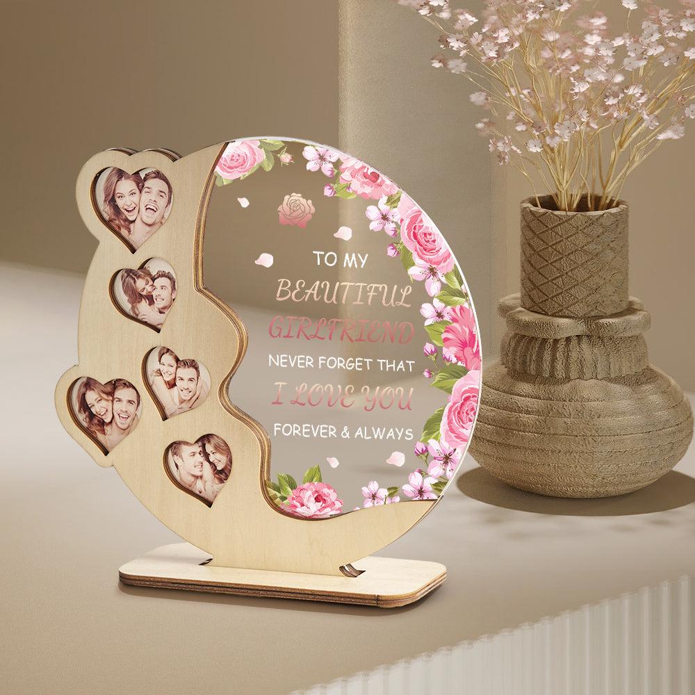 Custom Wood Acrylic Plaque Personalized Moon Wooden Plaque For Favorite ...