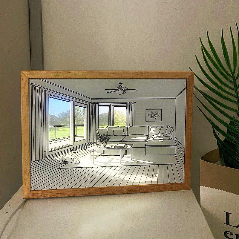 Painting Night Light Creative Sunshine Painting Lamp Home Decoration Gifts