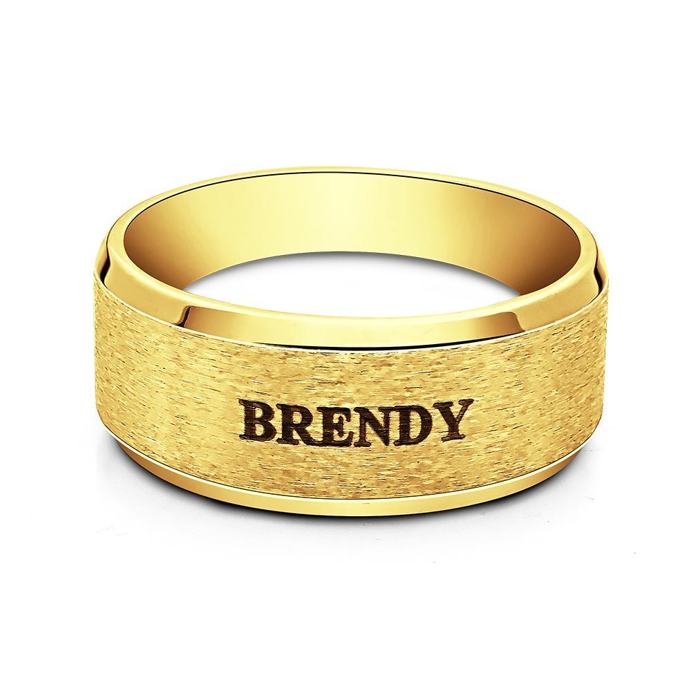 Personalized Name Ring Custom Engagement Ring Men's Personalized Ring MadeMine Custom Drop