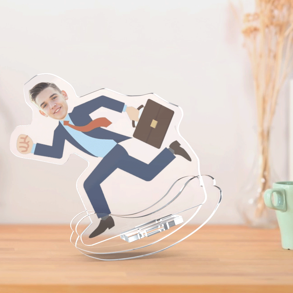 FIFY STORE Personalized Photo Tumbler – Custom Businessman Acrylic Desktop Decoration  %Post Title %Site Name