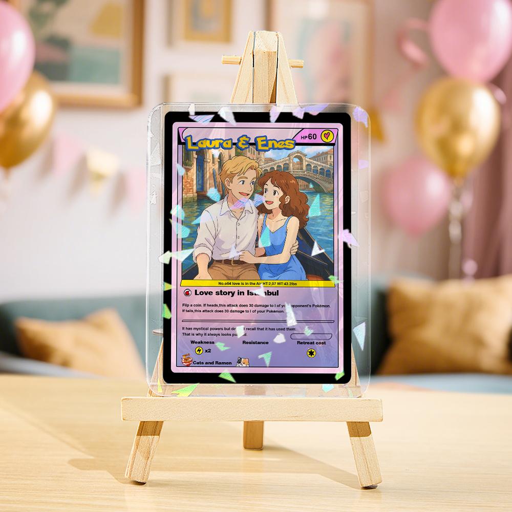 pokemon card custom couple Amazon.com: Nestura Customized Couples Card | Personalized Couple Card  Custom Gift for Him and Her | Custom Anime-Inspired Present for Couples main image 0