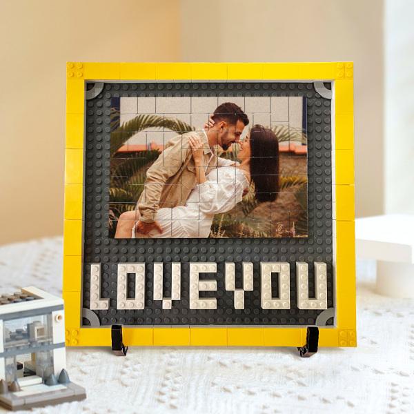Personalized Building Brick Block Puzzles Picture Frame