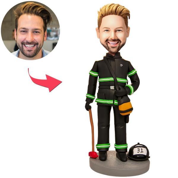 Construction Worker with Hammer Personalized Bobbleheads