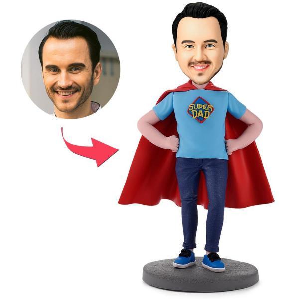Personalized Super Dad Custom Bobbleheads from Photo