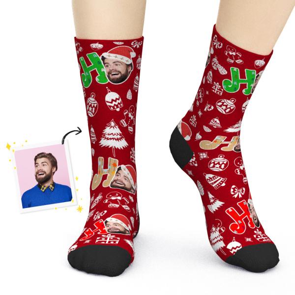 Personalised Face Christmas Socks for Adults and Kids - 3 Colors