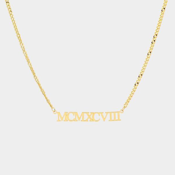 Personalized Name Necklace 18K Gold Stainless Steel Necklace