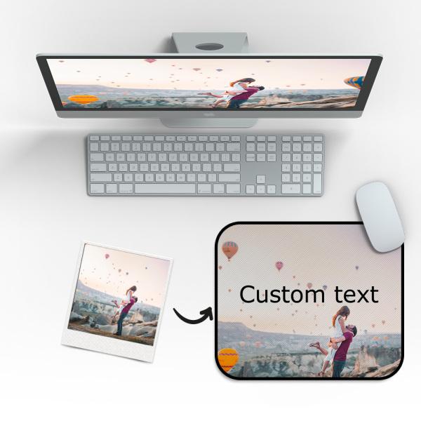 Custom Photo Mouse Pads with Text