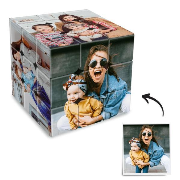Customized Multi Photo Rubik's Cube Mother's Day Gift