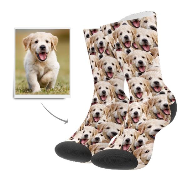 Custom Pet Photo Socks With Face
