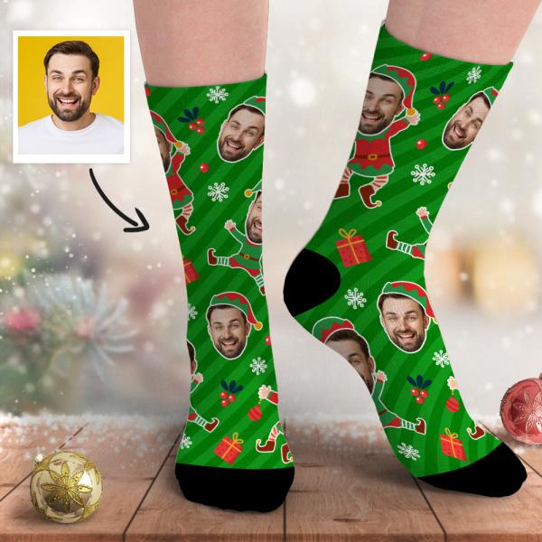 Personalised Photo Socks Custom Funny Face Socks Christmas Gifts