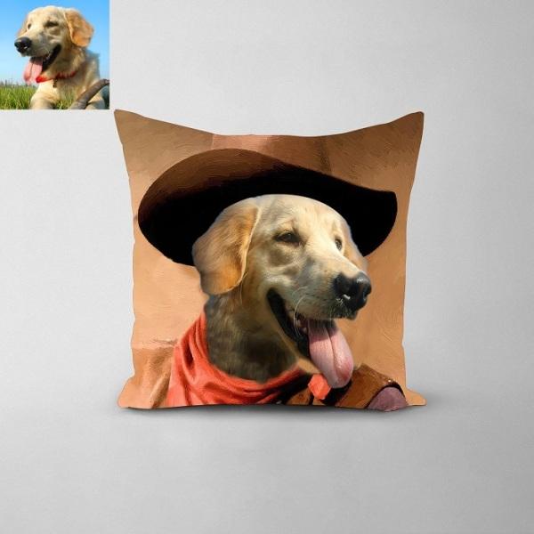 Personalized Pet Photo Pillow Case Fully Customized Throw Pillow