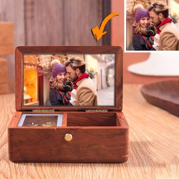 Customized Photo Music Box Wooden Jewelry Box