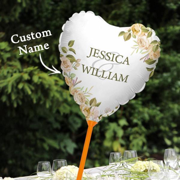 Personalized Name Balloons Wedding Marriage Anniversary Party Decorations Supplies