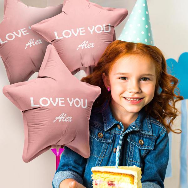 Custom Name Star Balloons for Party Supplies Indoor Outdoor Decor