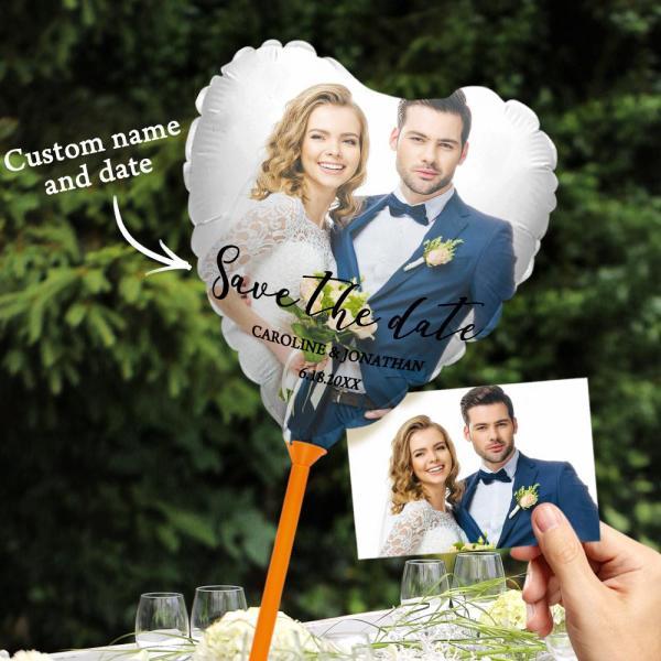 Custom Wedding Balloons Save the Date Engagement Decorations for Outdoor or Indoor