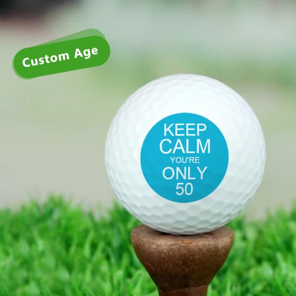 Custom Golf Balls Personalized Your Age Golf Ball Gifts for Birthday