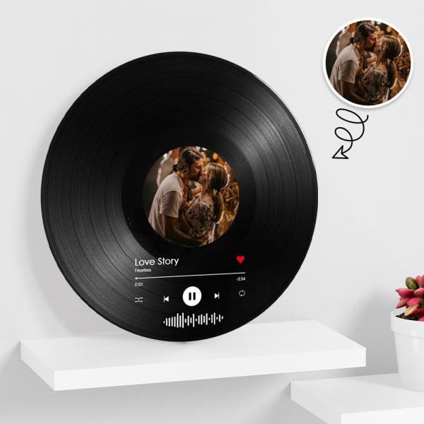 Personalized Scannable Code Vinyl Record Personalized Music Decoration