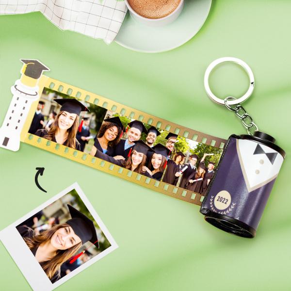 Custom Graduation Photo Film Roll Keychain with Pictures Gifts for Graduates