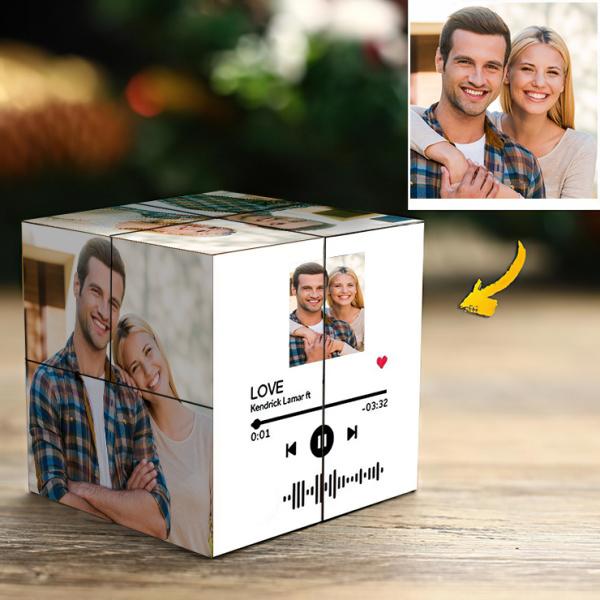 Custom Scannable Music Code Multi Photo Rubik's Cube