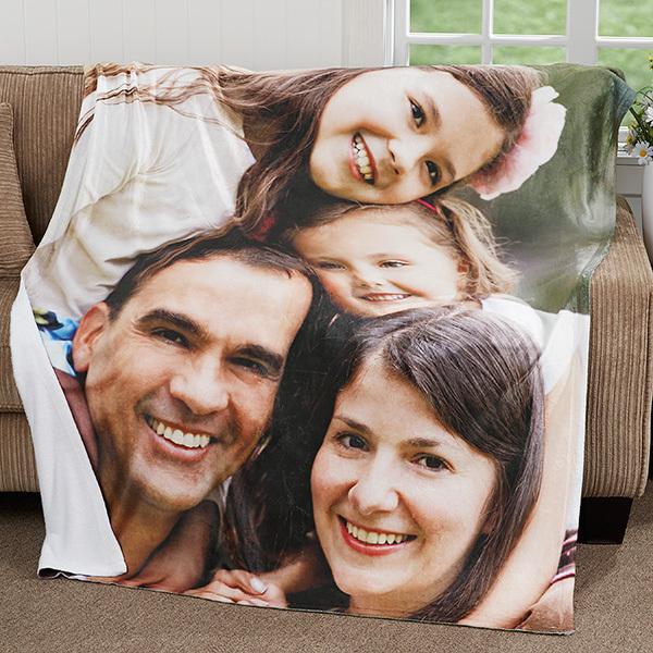 Personalized Picture Blankets Custom Photo Fleece Throw Blanket