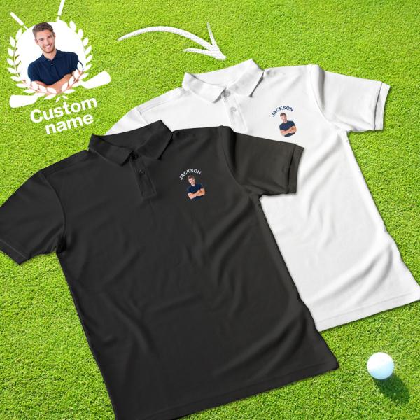 Custom Men's Short Sleeve Golf Polo Shirts with Your Logo