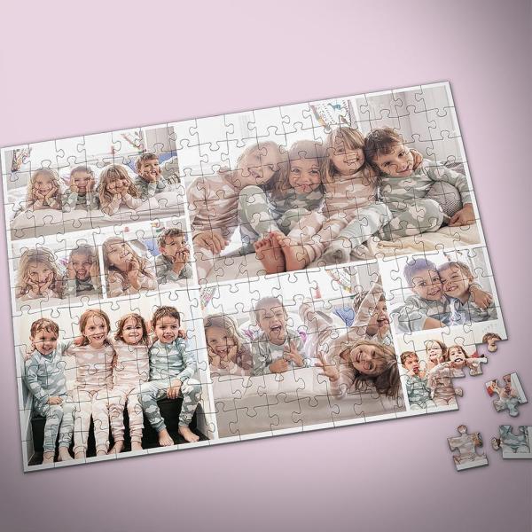 Custom Collage Photo Puzzle - 8 Pictures
