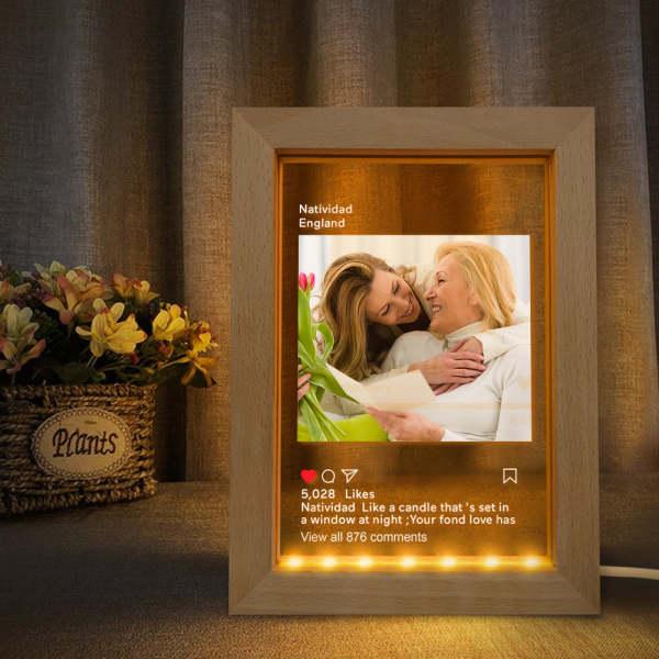 Personalized Instagram Led Night Lamp Picture Frame Night Light