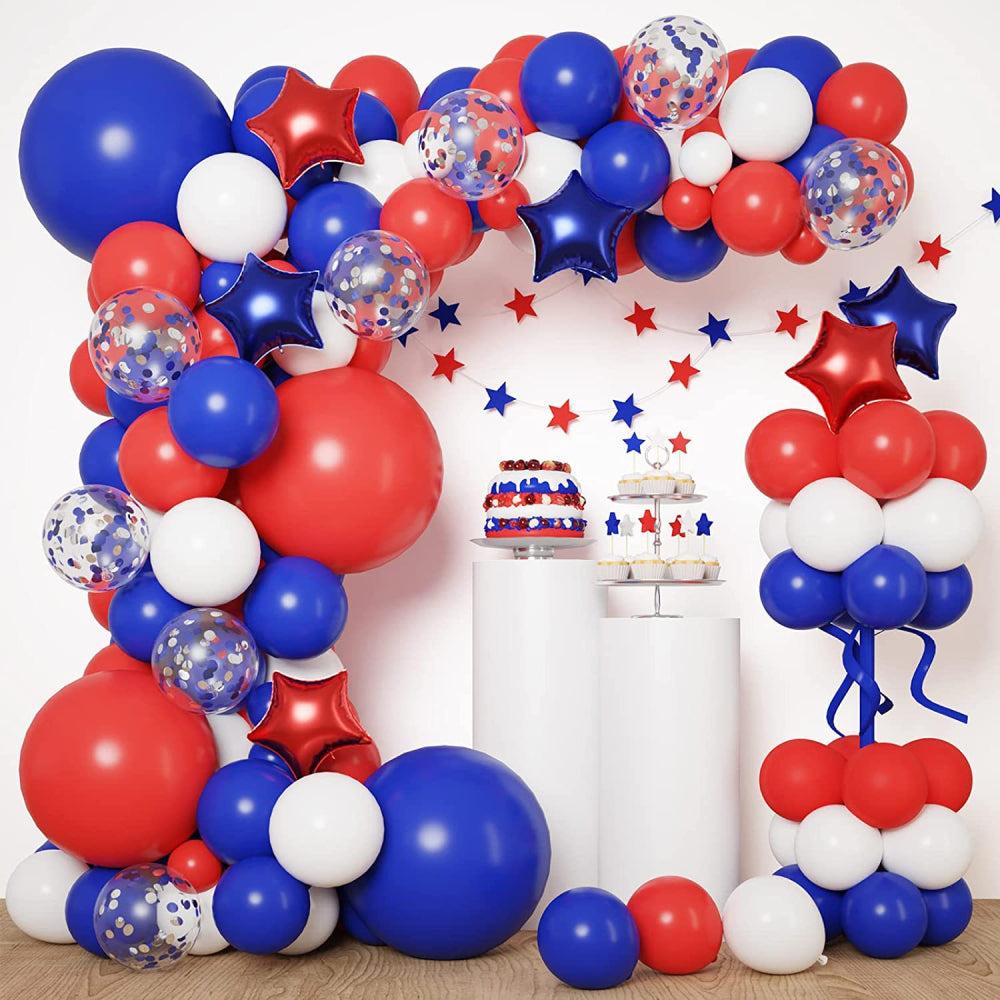 4th of July Pentagram Balloons Kits Patriotic Independence Day Balloons Party Supplies