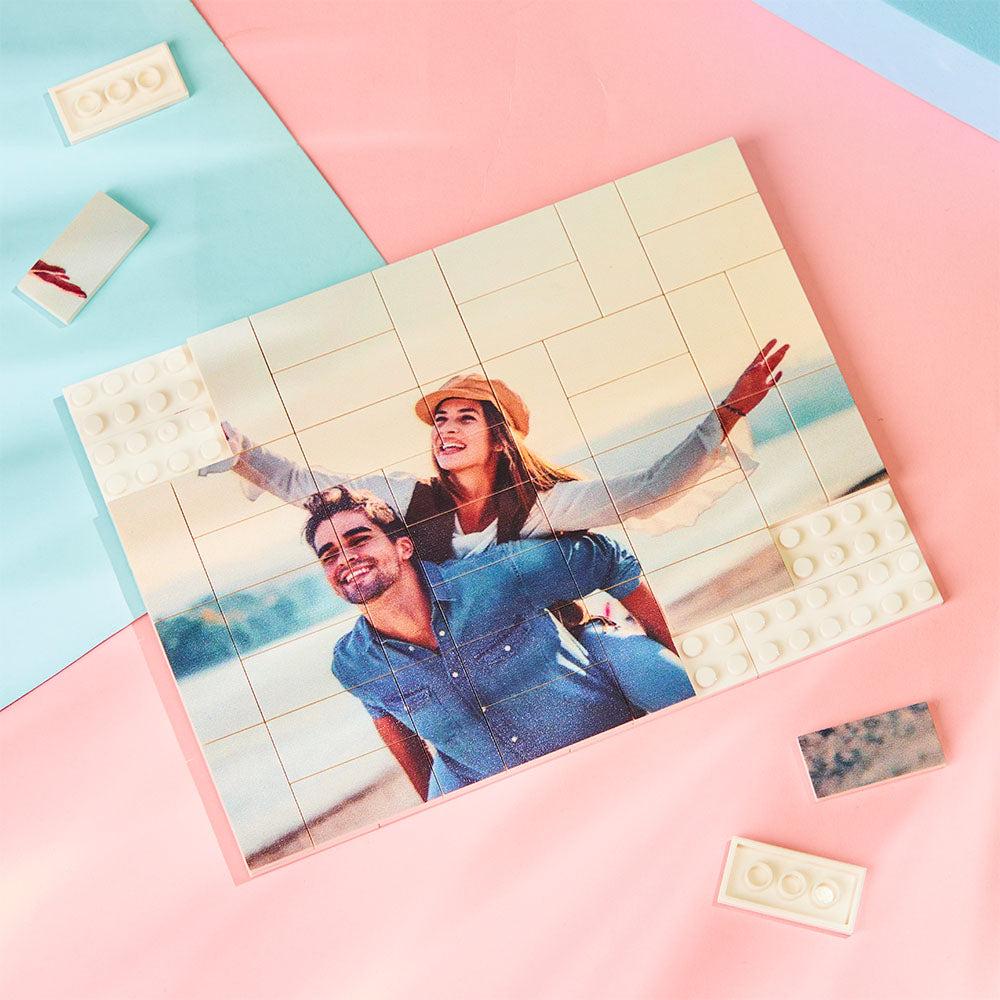 Custom Building Block Puzzle Personalized Photo Brick Gifts for Dad ...